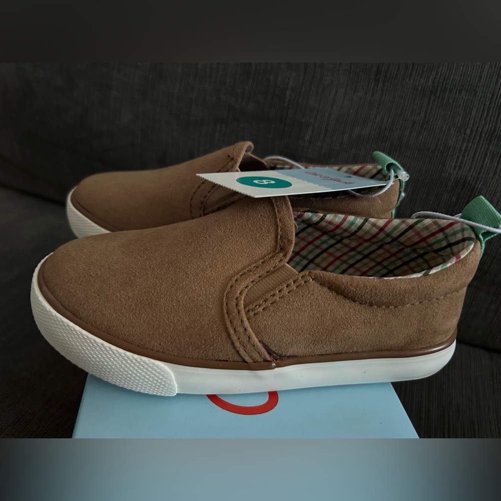 Cat & Jack Toddler Boy slip on sneaker shoes Keagan 8 NWT - Picture 2 of 8